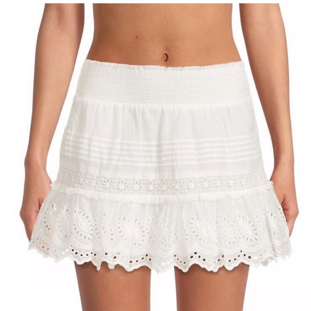 LoveShackFancy ruffle Mini Skirt SZ Small - Picture 1 of 6